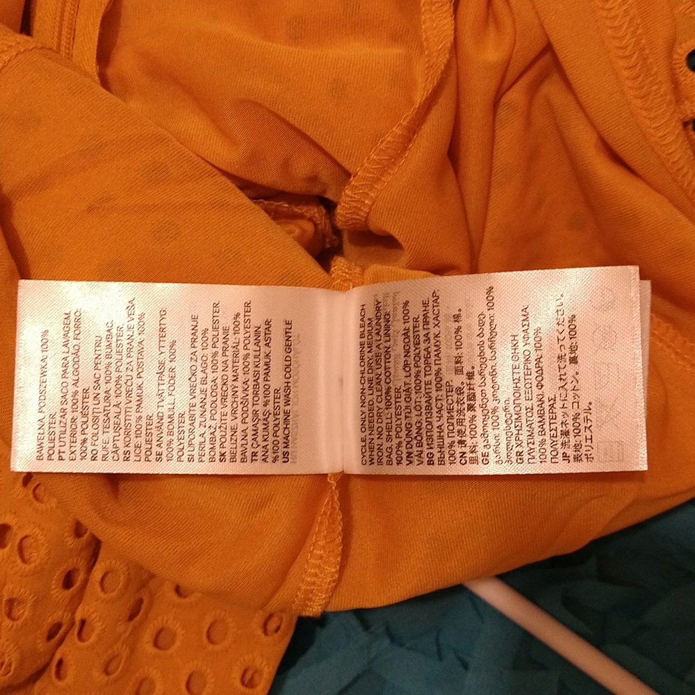 H&M mustard short top Sz S - Picture 8 of 8
